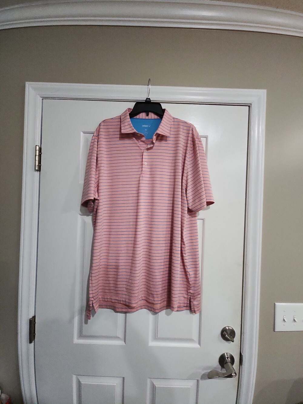 Johnnie-O Men's XL Striped Performance Polo Shirt